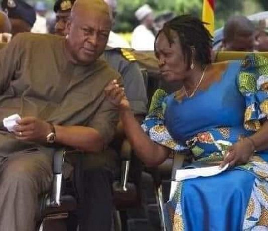 John Mahama and Prof Jane Naana Opoku Agyemang