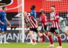 Sheffield United's Oliver McBurnie celebrates scoring his side's second goal during the Premier League match between Sheffield United and Chelsea FC at Bramall Lane on July 11, 2020 in Sheffield, United Kingdom. Image credit: Getty Images