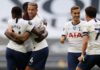 Toby Alderweireld of Tottenham Hotspur celebrates after scoring his sides second goal during the Premier League match between Tottenham Hotspur and Arsenal FC at Tottenham Hotspur Stadium Image credit: Getty Images