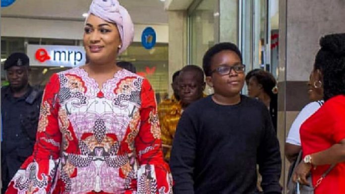 Second Lady Samira Bawumia and son