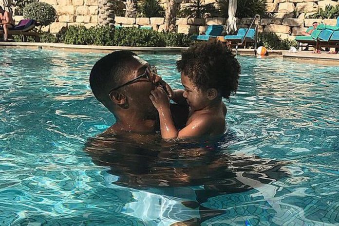 Anthony Joshua and son