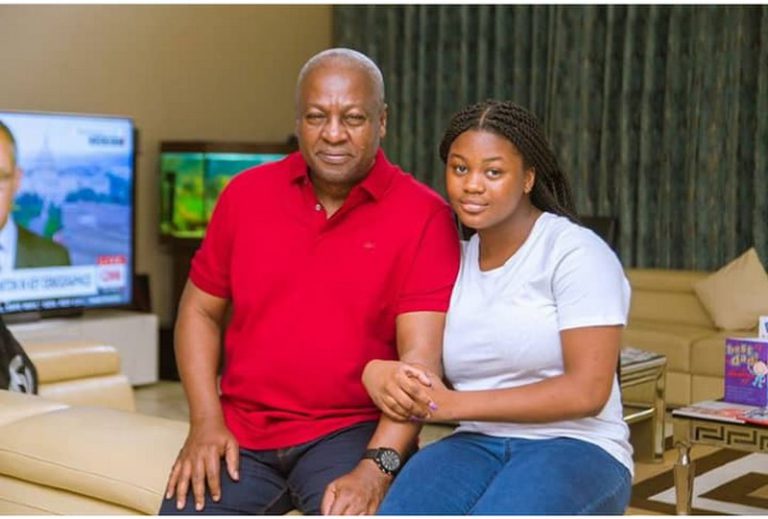 Mahama’s daughter’s response to how she reacts to negative comments about her father will shock you