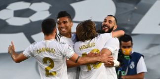 Real Madrid celebrate Image credit: Getty Images