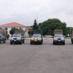 Sanitation Ministry presents 5 pick-ups to GAF to enforce environmental bye-laws