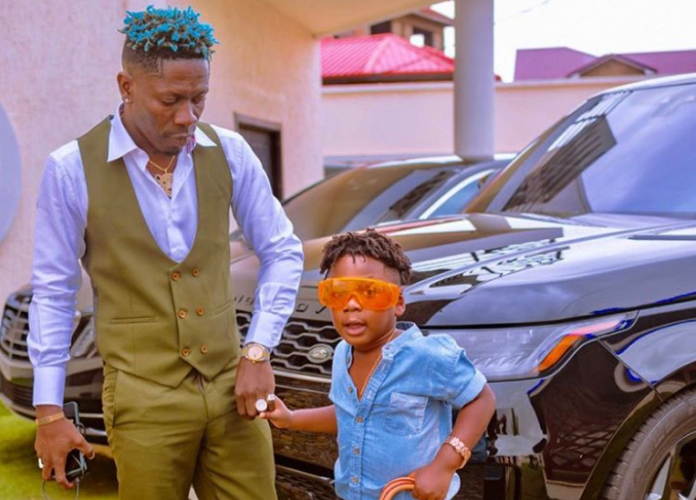 Shatta Wale and his son Majesty