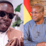 File photo: Actor Mr Beautiful and former President John Dramani Mahama
