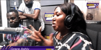 Grace Ashly begs Asamoah Gyan for a car on Asempa FM