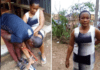 Neighbours said the suspect hit his daughter's head with the chain while she was trying to stop him from beating her mother. Photo credit: Nigerian Tribune
