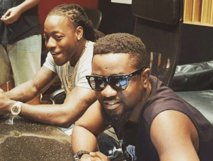 Sarkodie and Ace Hood in the studio in 2015