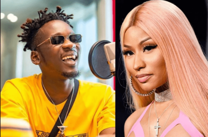 File Photo: Mr Eazi and Nicki Minaj