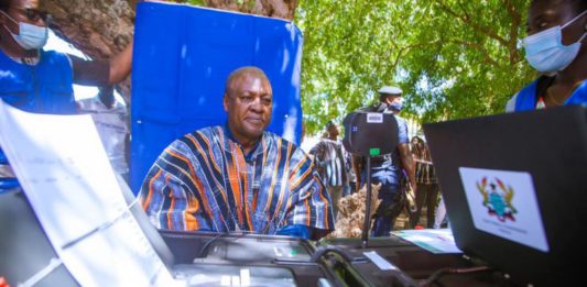 John Mahama gets voter ID Card