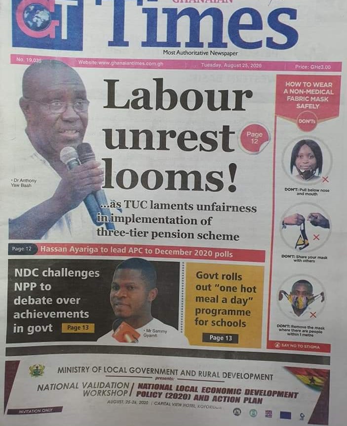 Newspaper Headlines: Tuesday, August 25, 2020 1 7190c15b 4a58 4c1f a303 69db2d34d3df