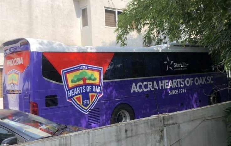 Hearts of Oak new team bus