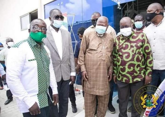 Allotey Jacobs poses with Akufo-Addo