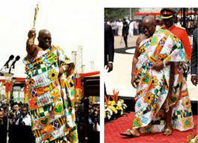 Akufo-Addo at his inuagural ceremony