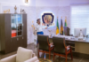 Shatta Wale makes a call in his personal "Shatta Movement" office /Photo Credit: @kwabenaawuku