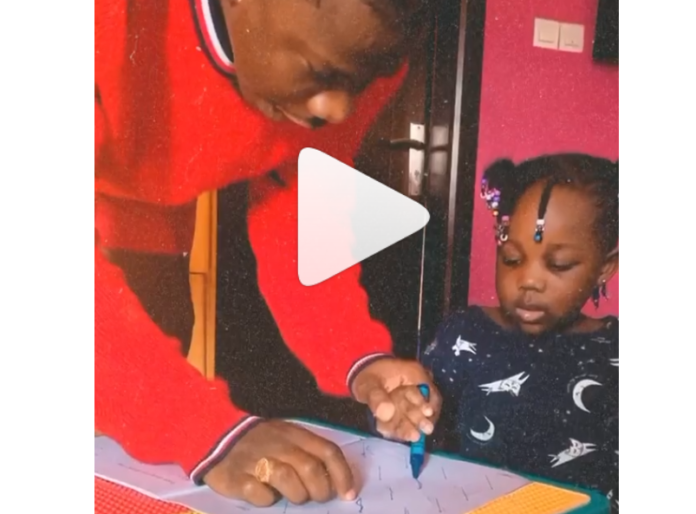 Stonebwoy and his daughter, Catherine-Jidula