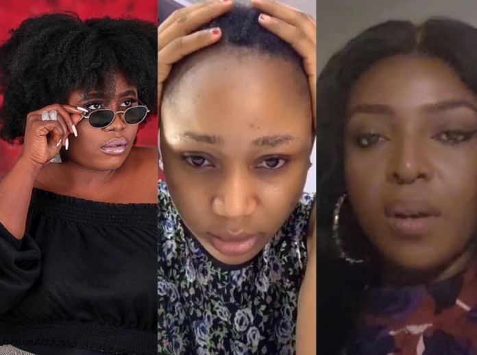 L-R: Lydia Forson, Rosemond Brown aka Akuapem Poloo and Yvonne Okoro