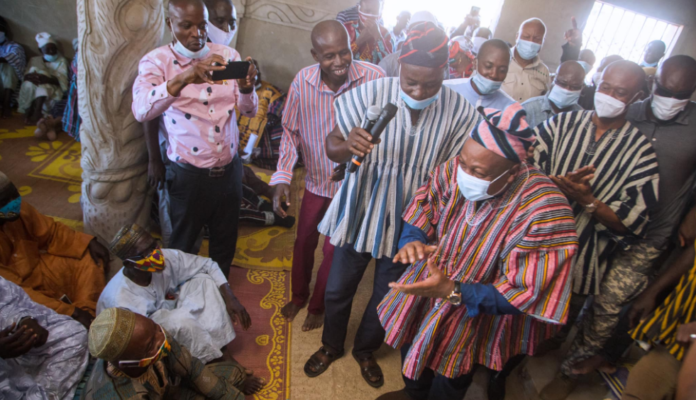 President Mahama visits his hometown, Bole