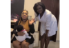 Moesha Boduong visits Tracey Boakye