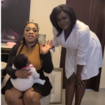 Moesha Boduong visits Tracey Boakye