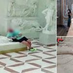 Shocking as tourist breaks toe of 200-year-old Italian sculpture while posing for camera tourist breaks toe