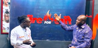 Sports Minister with Adom TV's Countryman Songo