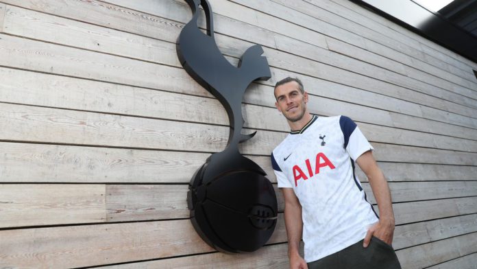 NEW SPURS SIGNING GARETH BALE POSES FOR A PORTRAIT AS HE IS UNVEILED ON SEPTEMBER 18, 2020 IN ENFIELD, ENGLAND. IMAGE CREDIT: GETTY IMAGES