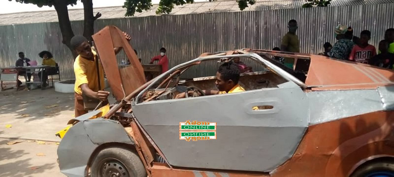 BECE candidate builds scrap metal car