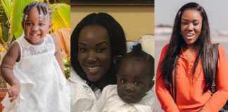 Stonebwoy's wife and daughter