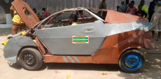 BECE candidate builds scrap metal car