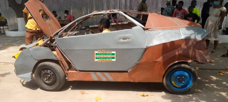 BECE candidate builds scrap metal car