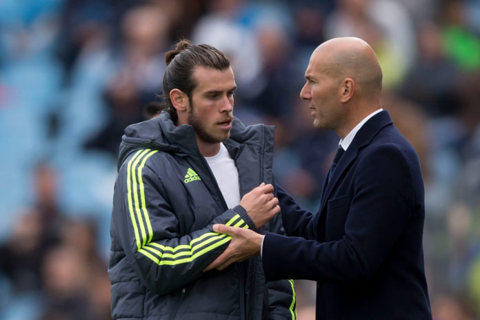 Gareth Bale and Zinedine Zidane