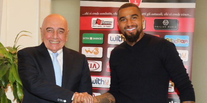 Kevin Prince Boateng with AC Monza owner