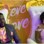 Richard Attah with newly wedded wife