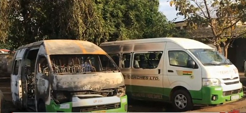 STC bus burnt by alleged secessionist group Western Togoland