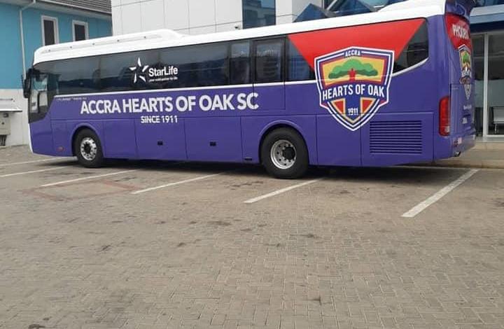 Hearts of Oak team bus