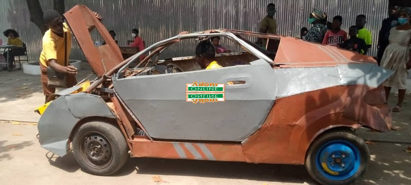 BECE candidate builds scrap metal car