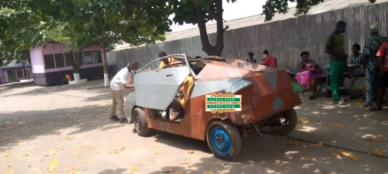 BECE candidate builds scrap metal car