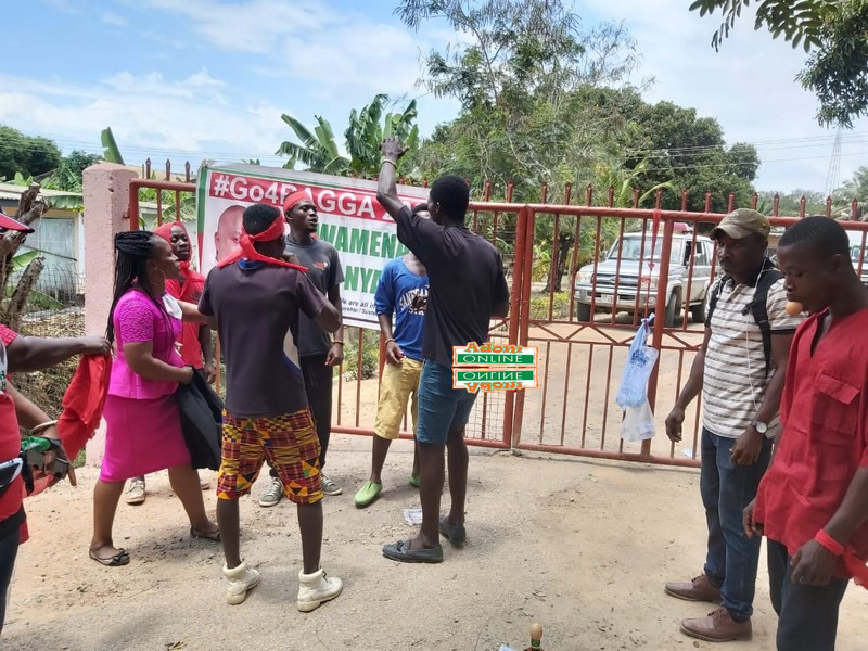 NDC Parliamentary Candidate for Cape Coast North, Dr Kwamena Mintah Nyarku and supporters