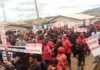 Chiefs, residents of Akyem State demonstrate against Mahama