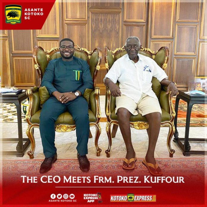 Asante Kotoko CEO and former President of the Republic of Ghana, John Agyekum Kuffour