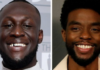 Stormzy said Boseman (right) would be "forever a superhero in our hearts"