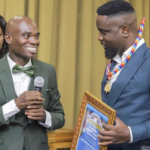 Sarkodie receives Dr UN's award at Alisa Hotel in Accra