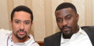 L-R: Majid Michel and John Dumelo