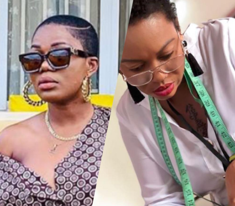 Mzbel shows off lovely outfit actress Pascaline Edwards made for her