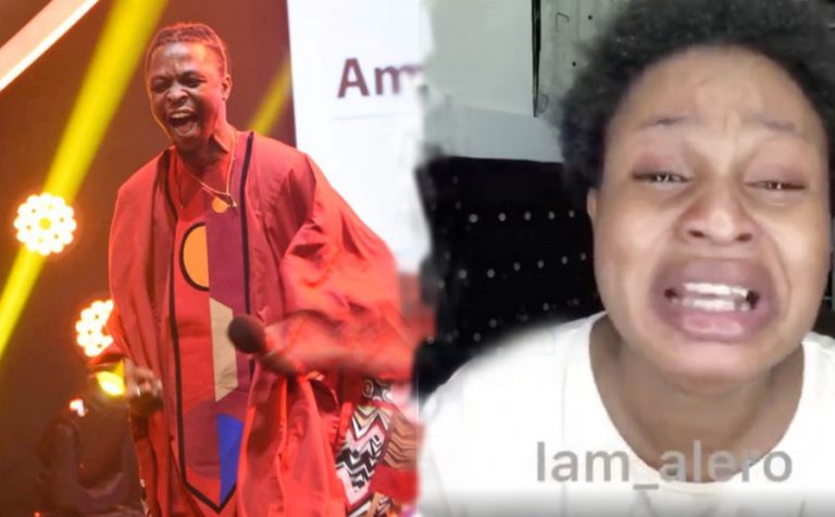 Sorry Laycon, I didn’t know you’ll win BBNaija – Lady cries uncontrollably [Video]
