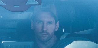 Lionel Messi arrives at Barcelona training grounds