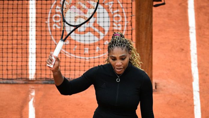 Serena Williams beat compatriot Kristie Ahn in the first round on Monday