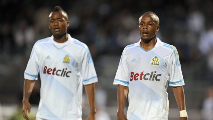 Jordan Ayew and Andre Ayew both played for Olympique Marseille before moving to England